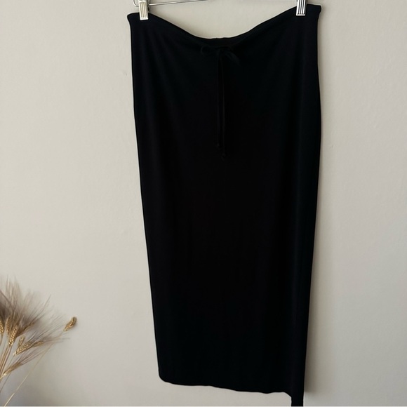 Gap Y2K Maxi Back Slit Pencil Skirt in Black Size M - Picture 3 of 6